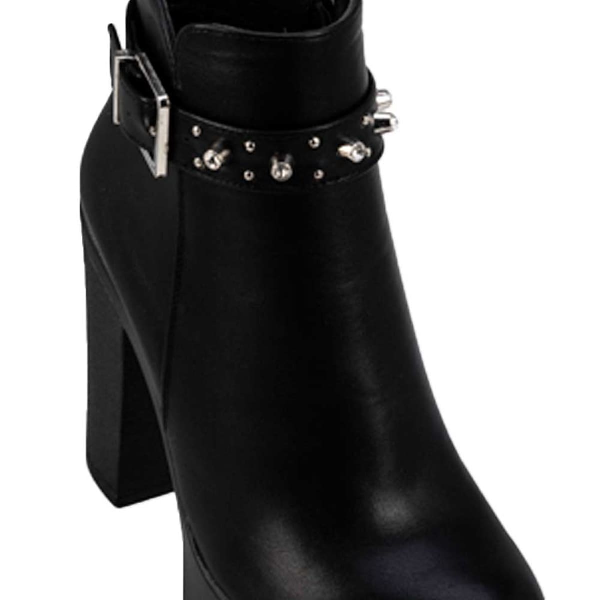 Botas cortas para mujer casuales, marca Sao Paulo, negras, tacón alto, elegantes, modelo 880820