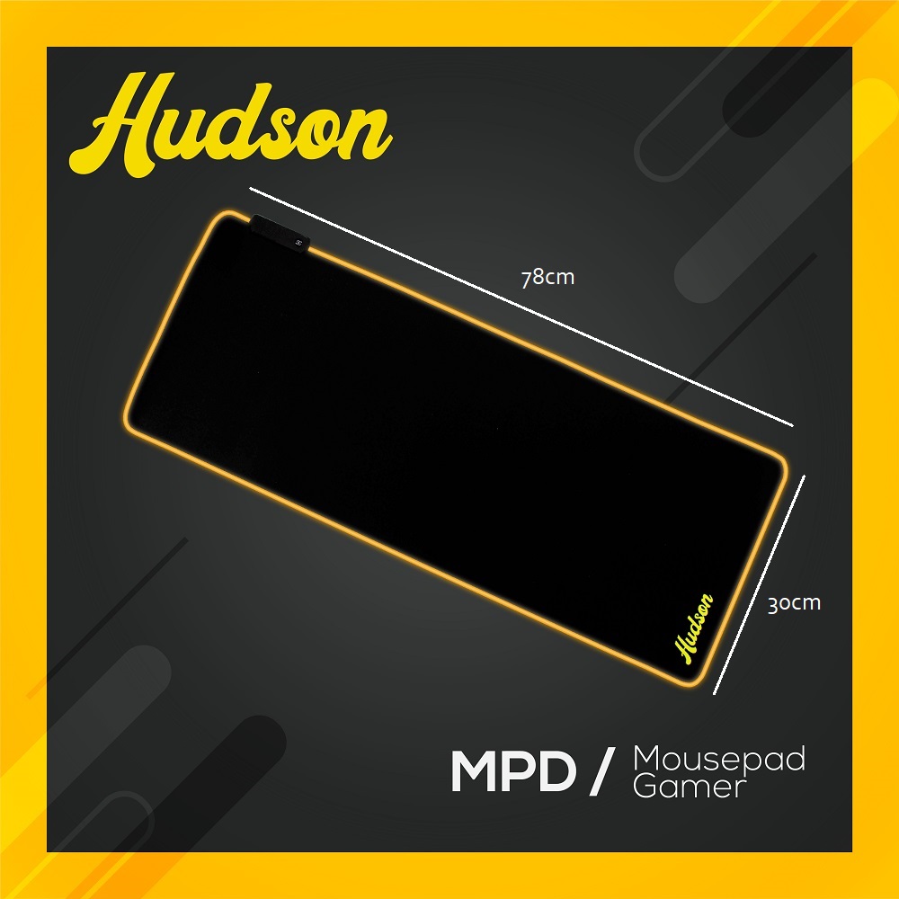 Tapete Mouse Pad Grande Gamer Con Led 78x30cm Hudson