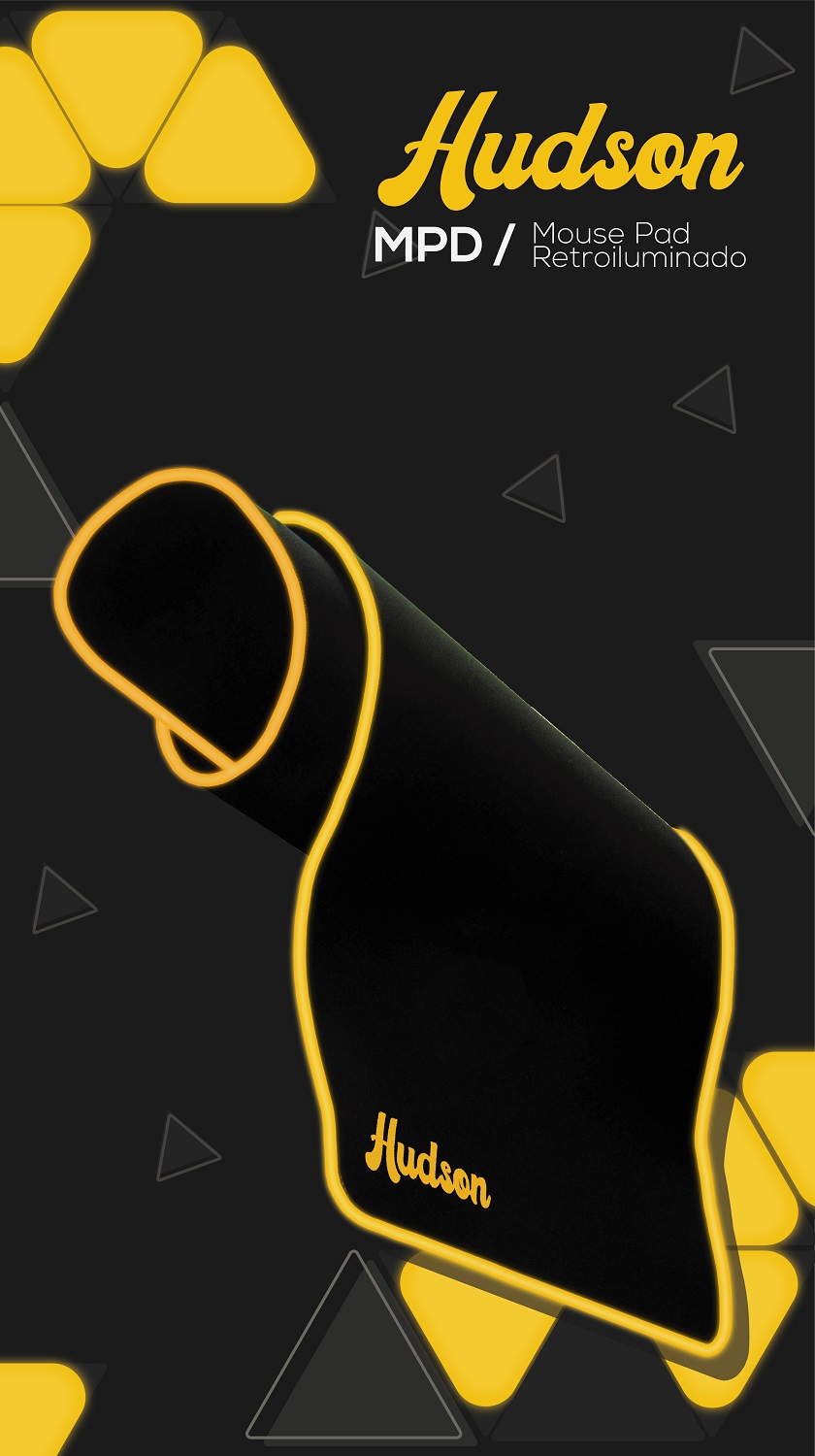 Tapete Mouse Pad Grande Gamer Con Led 78x30cm Hudson