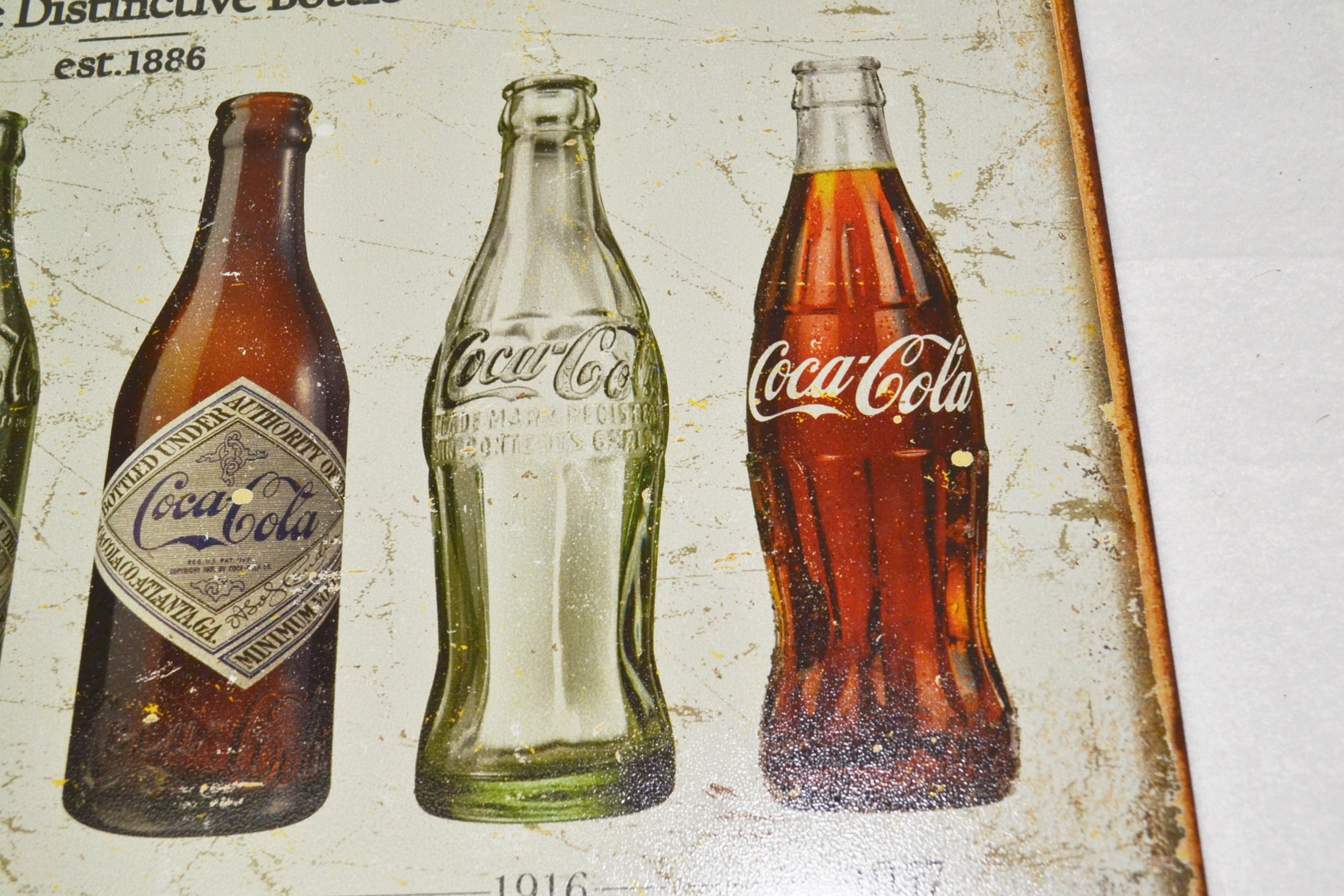 Tsn1839 Letrero Lamina Decorativa Coca Cola Evolution.