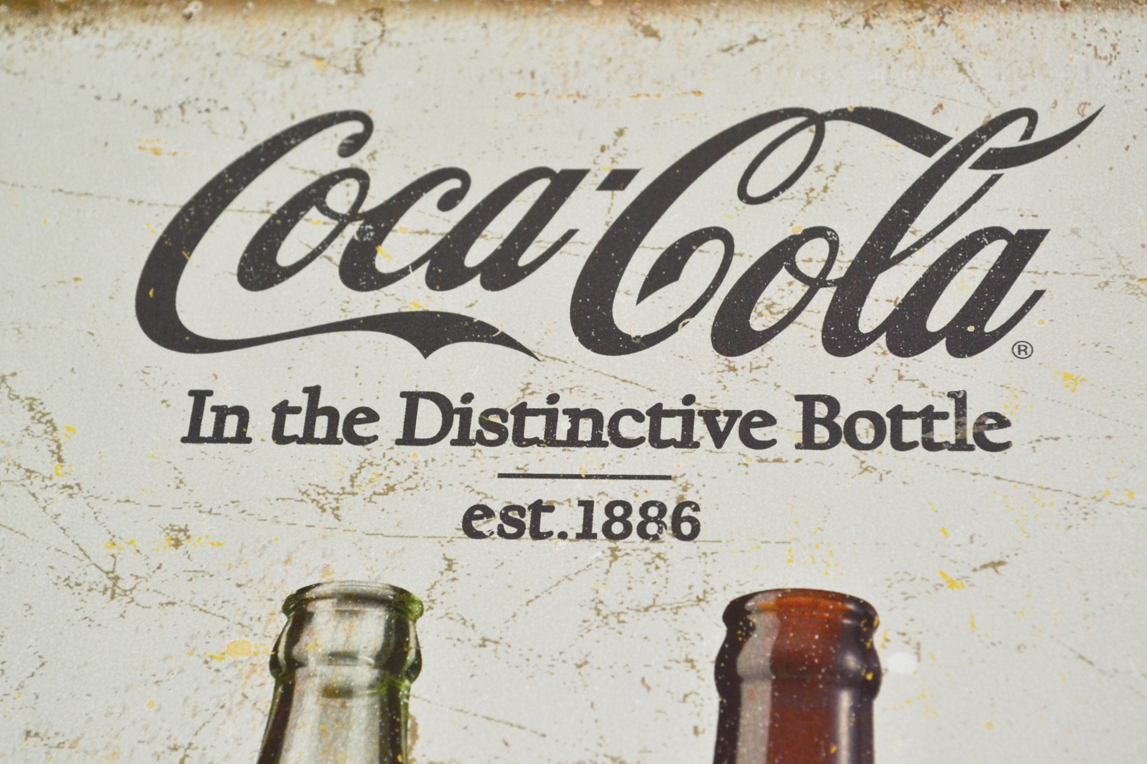 Tsn1839 Letrero Lamina Decorativa Coca Cola Evolution.