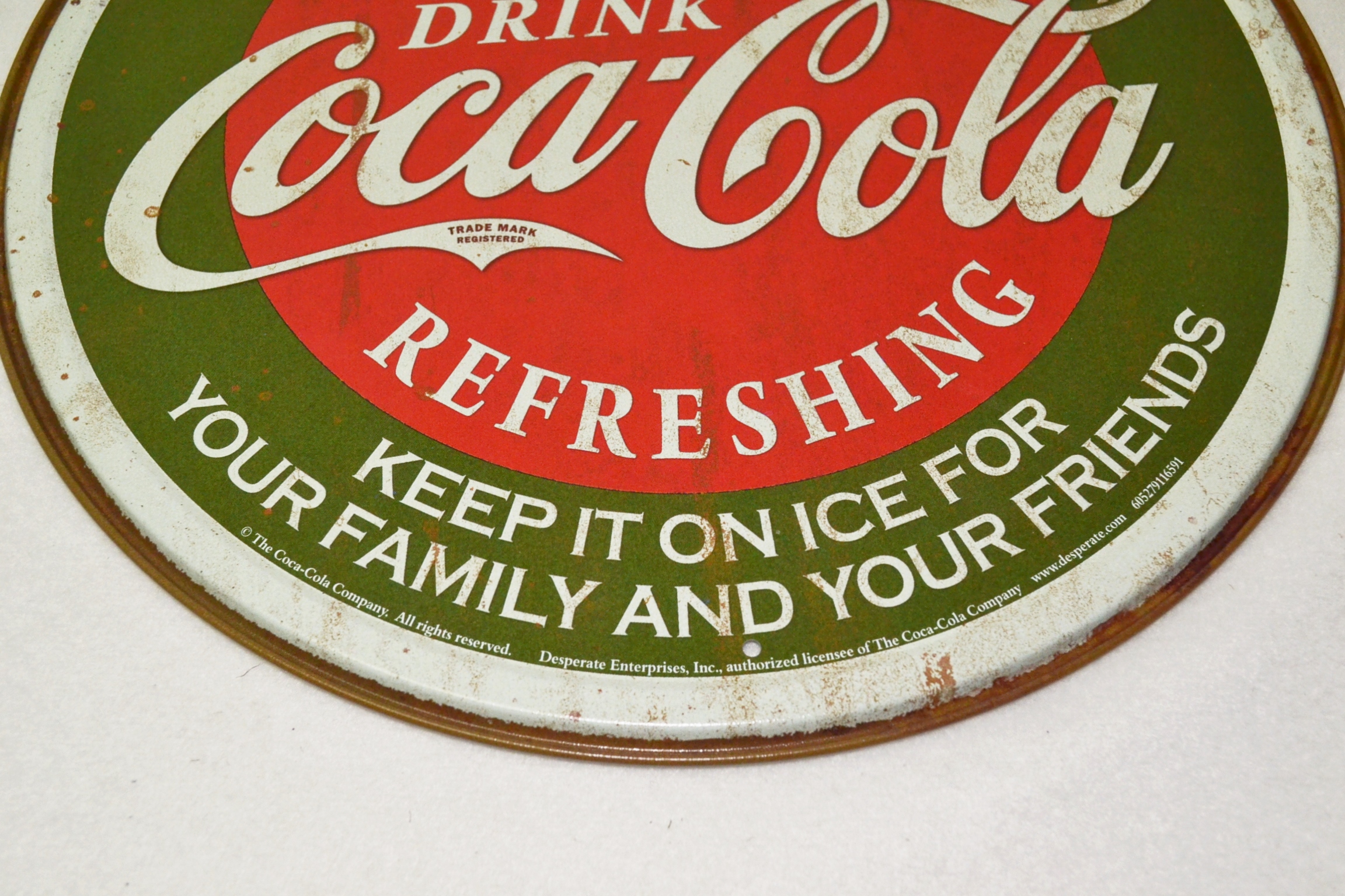 Tsn1659 Letrero Lamina Decorativa Coca Cola Delicious & Refreshing.