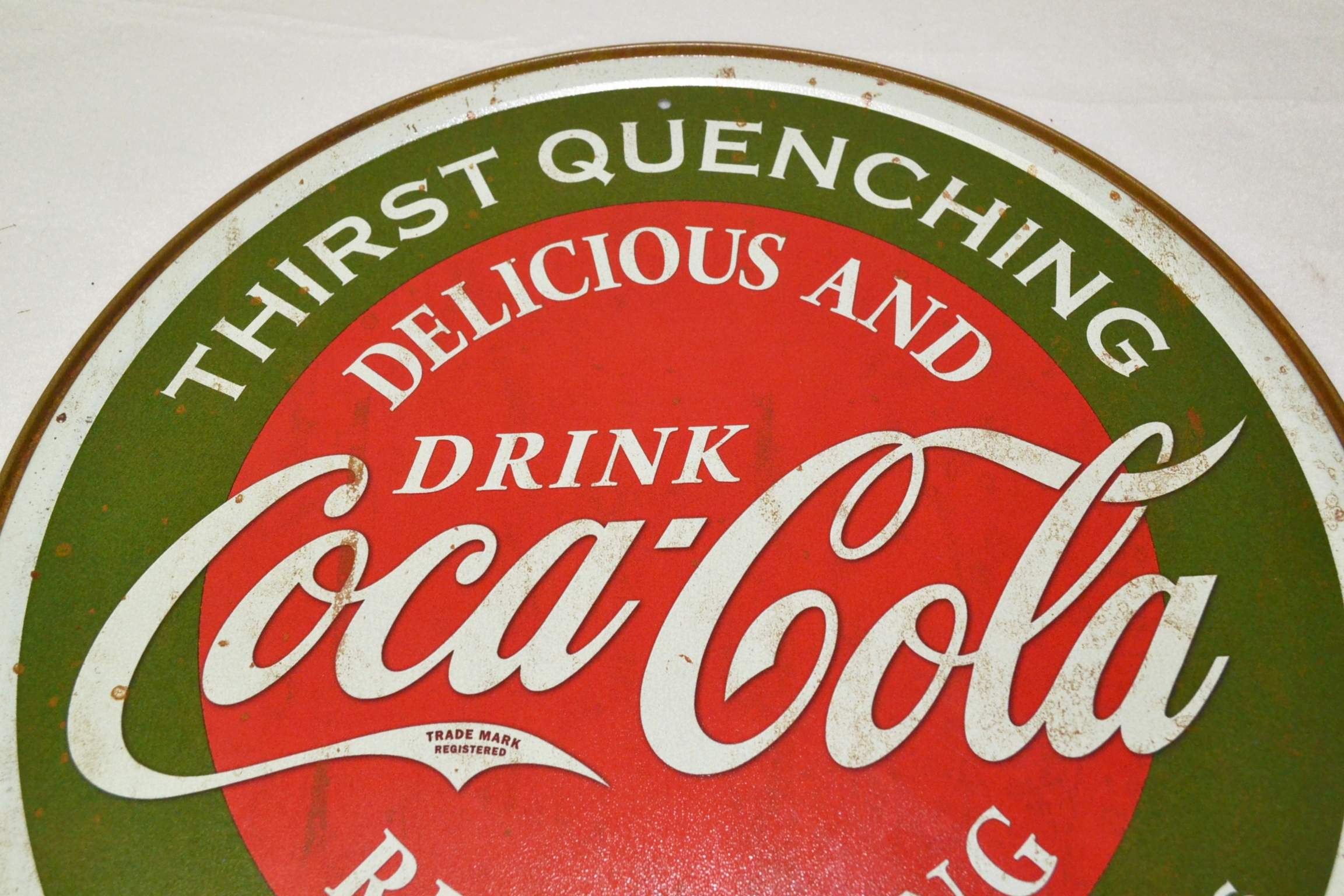 Tsn1659 Letrero Lamina Decorativa Coca Cola Delicious & Refreshing.