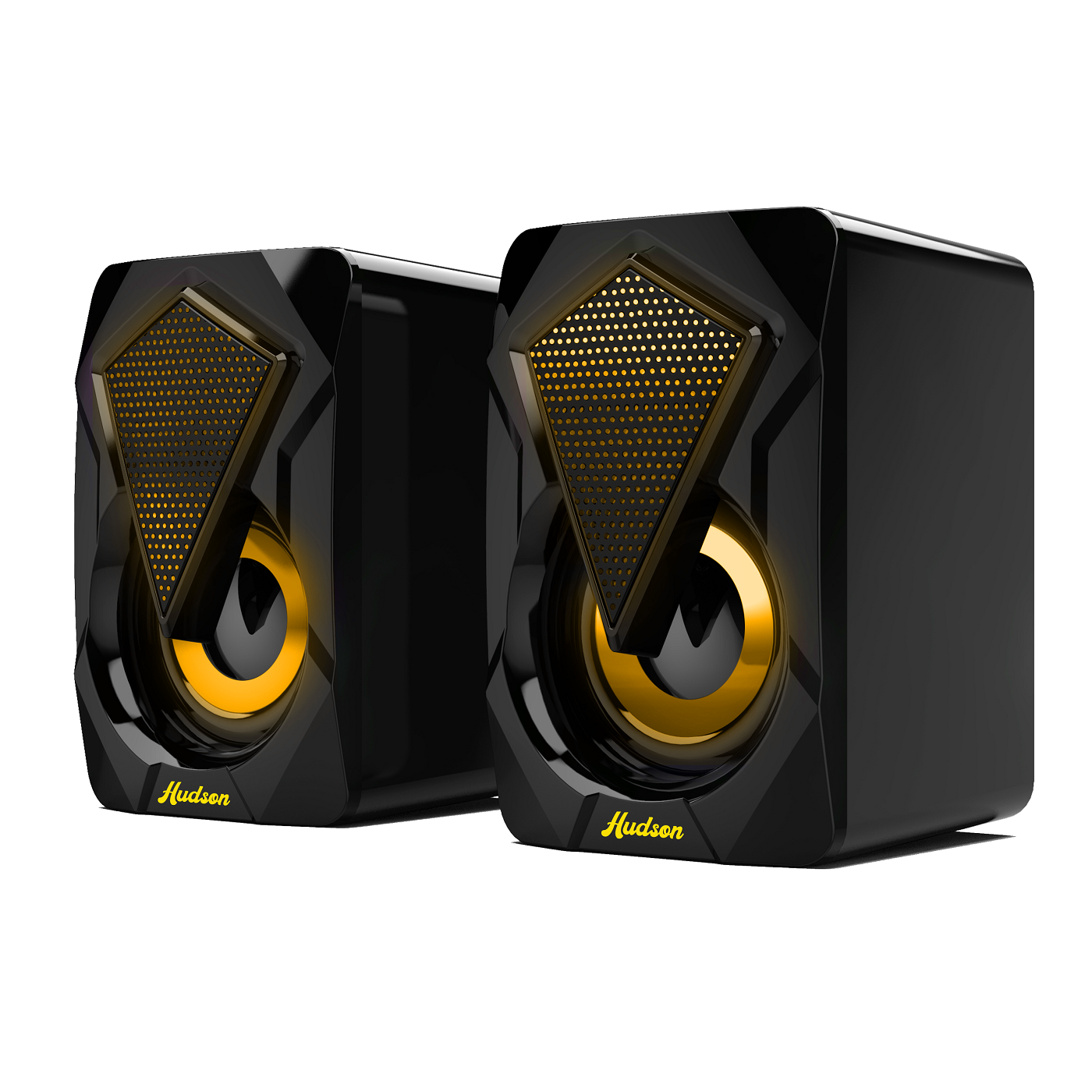 Bocinas Altavoces Para Pc De Escritorio Con Luz Led Hudson