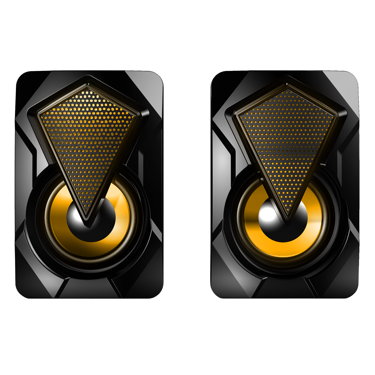 Bocinas Altavoces Para Pc De Escritorio Con Luz Led Hudson