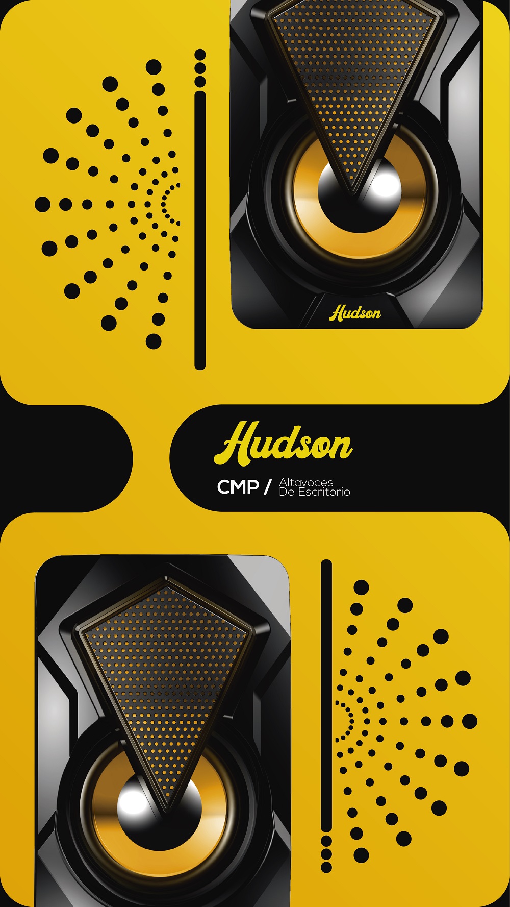 Bocinas Altavoces Para Pc De Escritorio Con Luz Led Hudson