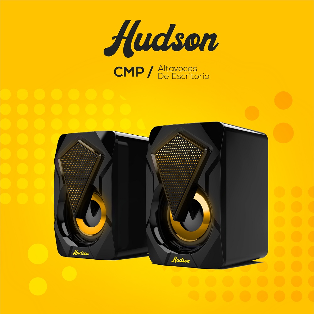 Bocinas Altavoces Para Pc De Escritorio Con Luz Led Hudson