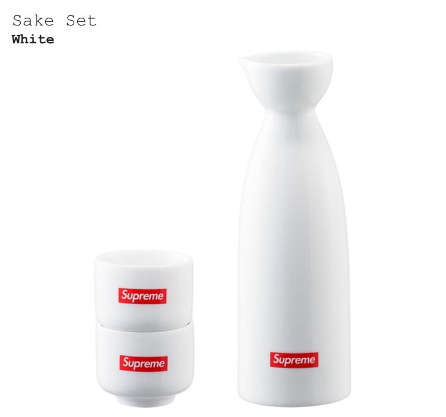 Supreme Sake Set White