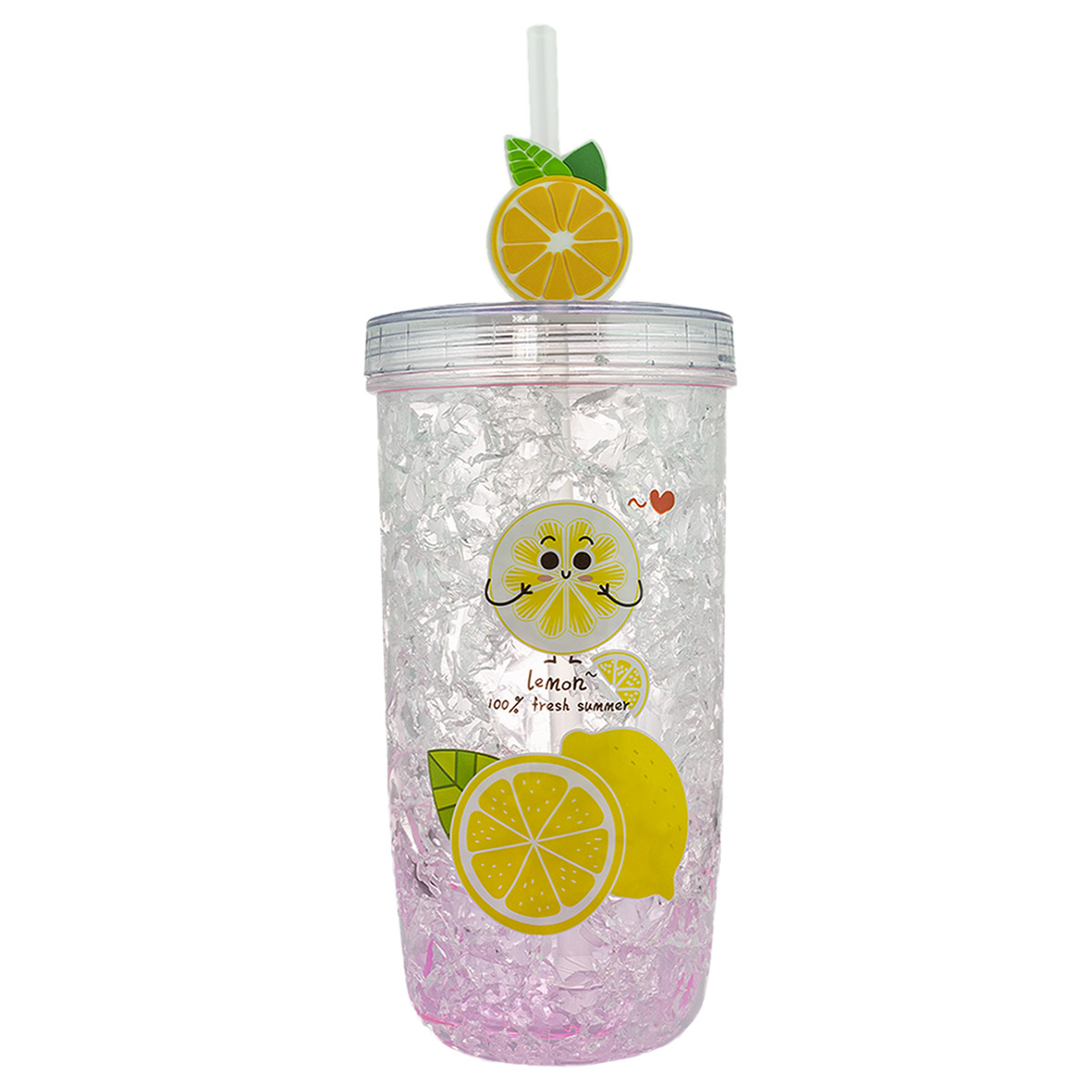 Vaso Reutilizable de Acrílico 450 ml. Azul