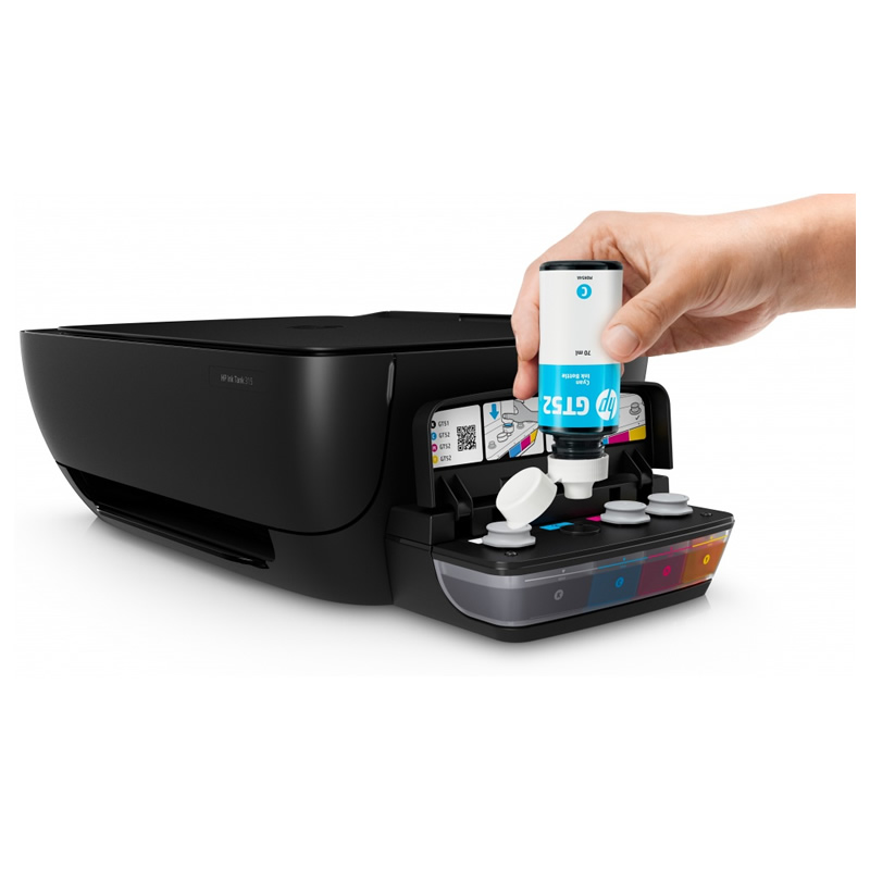 Multifuncional HP Ink Tank 315, Color, Inyección de Tinta Térmica, Tanque de Tinta, Print/Scan/Copy