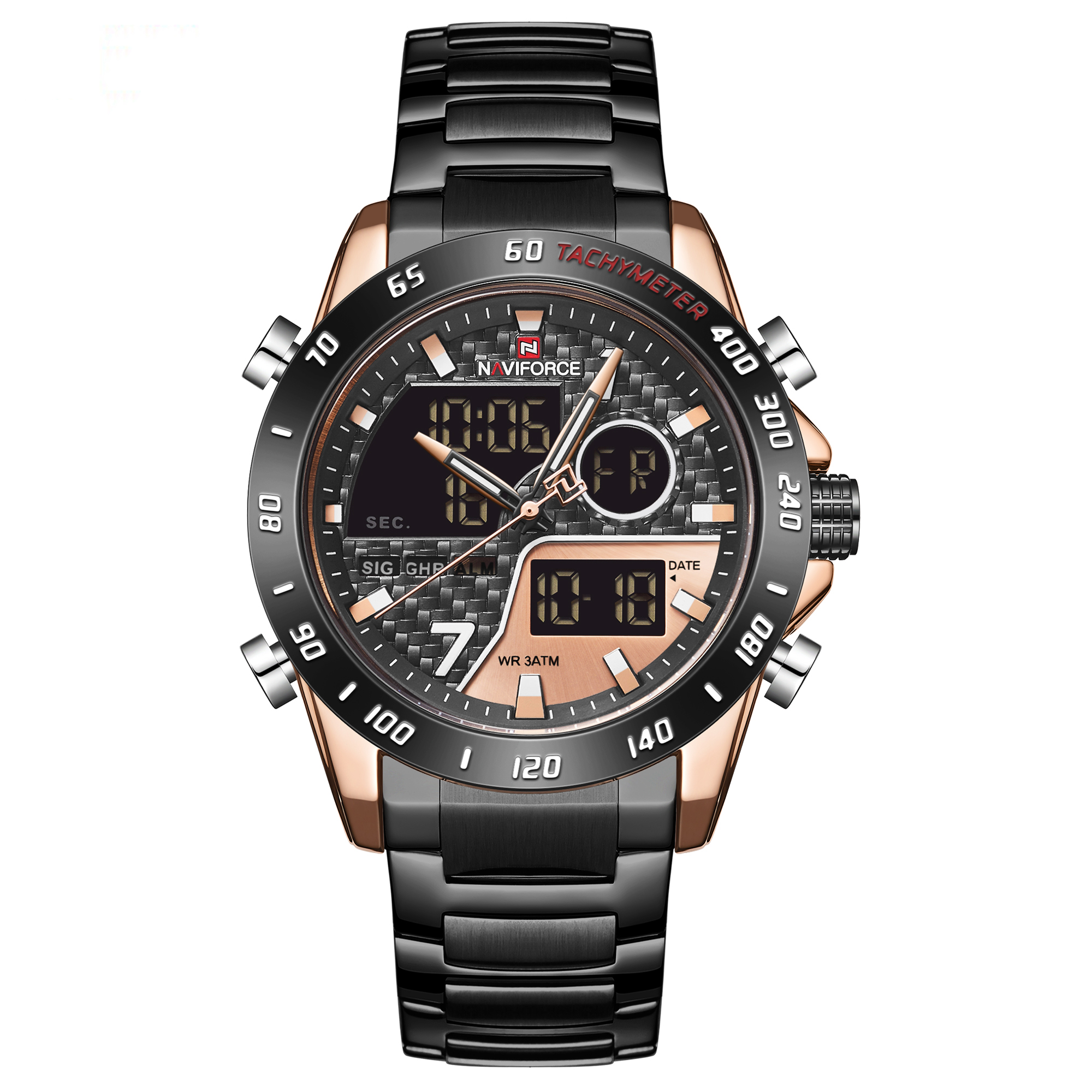 Reloj Hombre Original Militar Digital Naviforce Ng Nf9171
