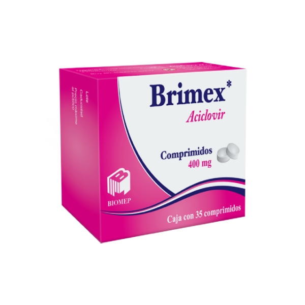 Brimex, Aciclovir 200mg Caja Con 25 Comprimidos