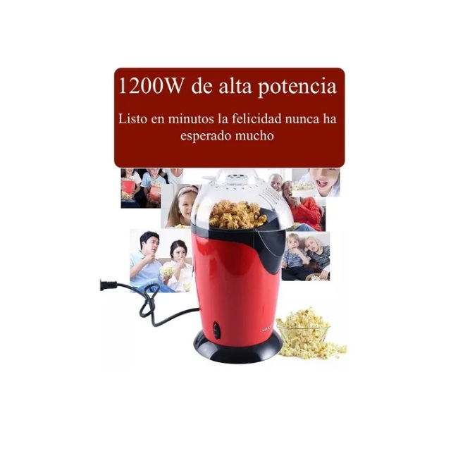 Palomera Maquina De Palomitas Electrica Instantánea 