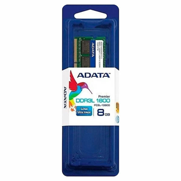 Memoria Ddr3l Adata 8gb 1600 Mhz Udimm 1.35v Addu1600w8g11-s