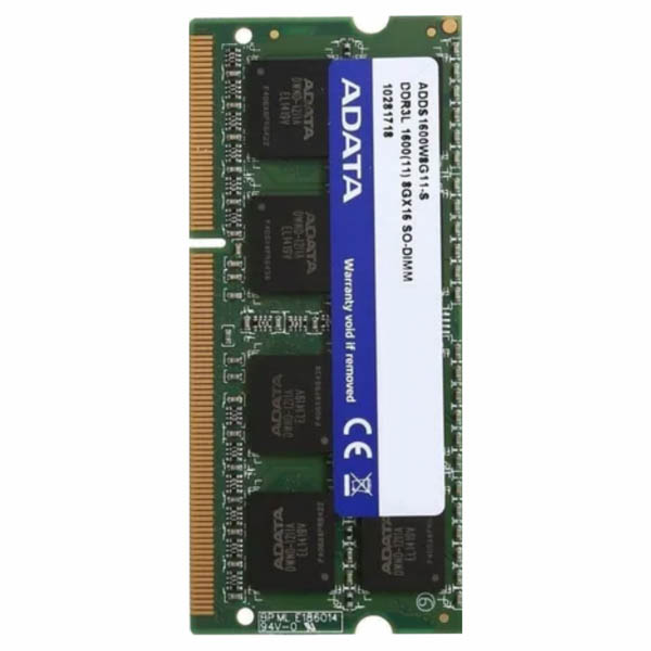 Memoria Ddr3l Adata 8gb 1600 Mhz Udimm 1.35v Addu1600w8g11-s