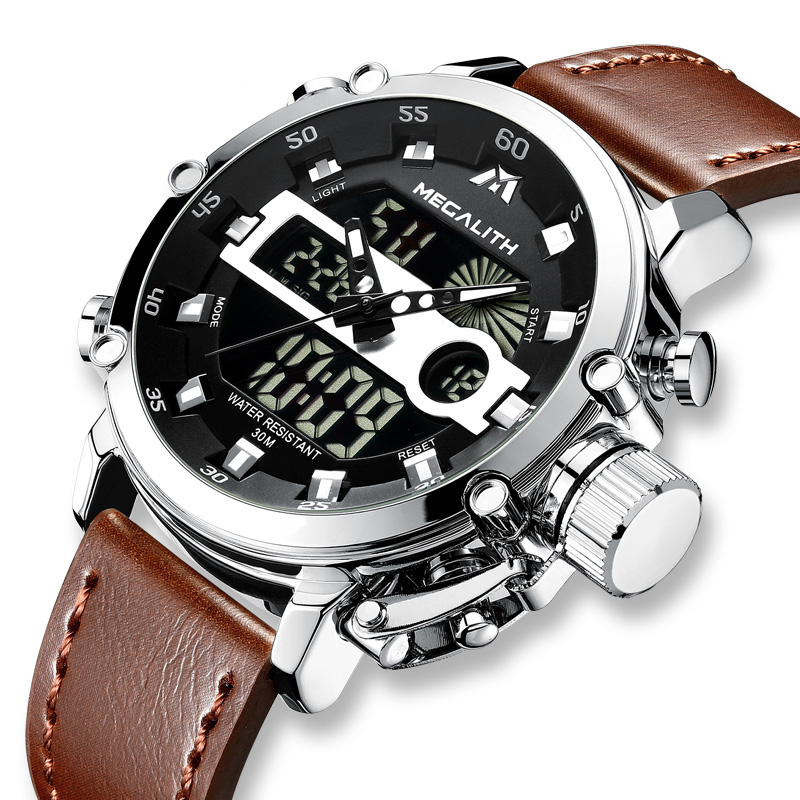 Reloj Hombre Megalith Analogo-digital Moda Luminoso Sil8051m