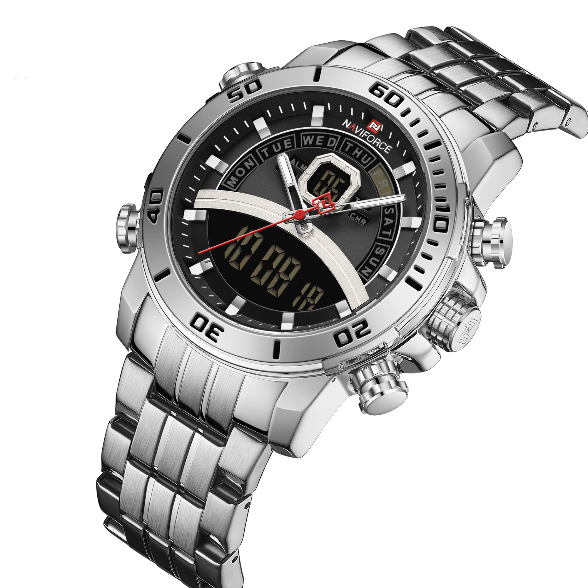 Reloj Para Hombre Naviforce Original Analogo-digital 9181s