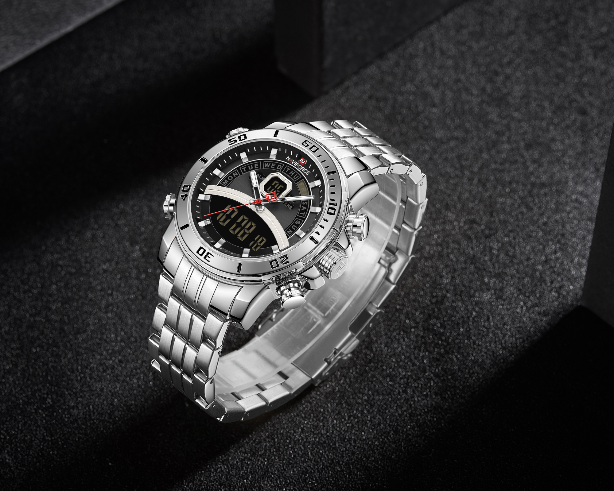 Reloj Para Hombre Naviforce Original Analogo-digital 9181s