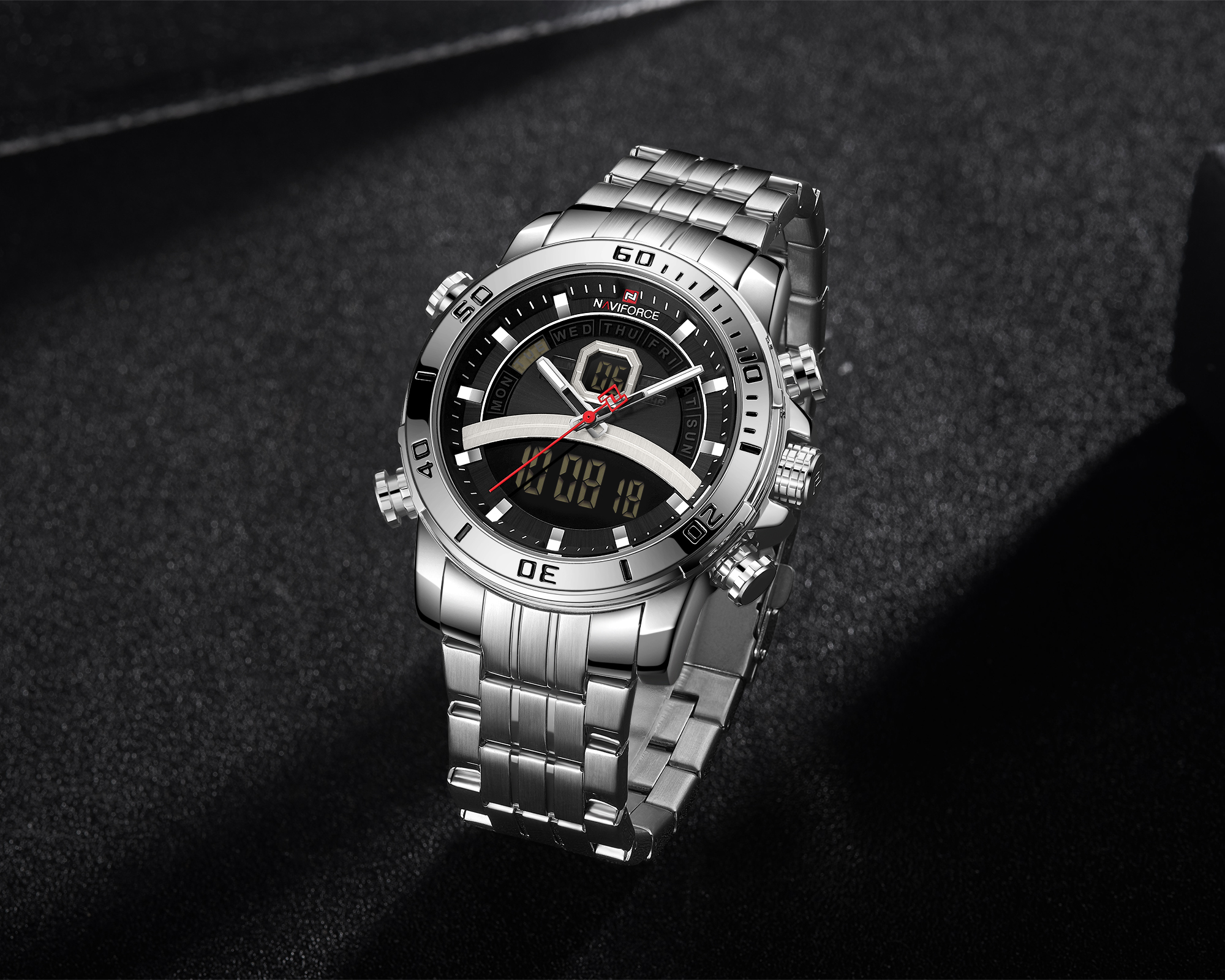 Reloj Para Hombre Naviforce Original Analogo-digital 9181s