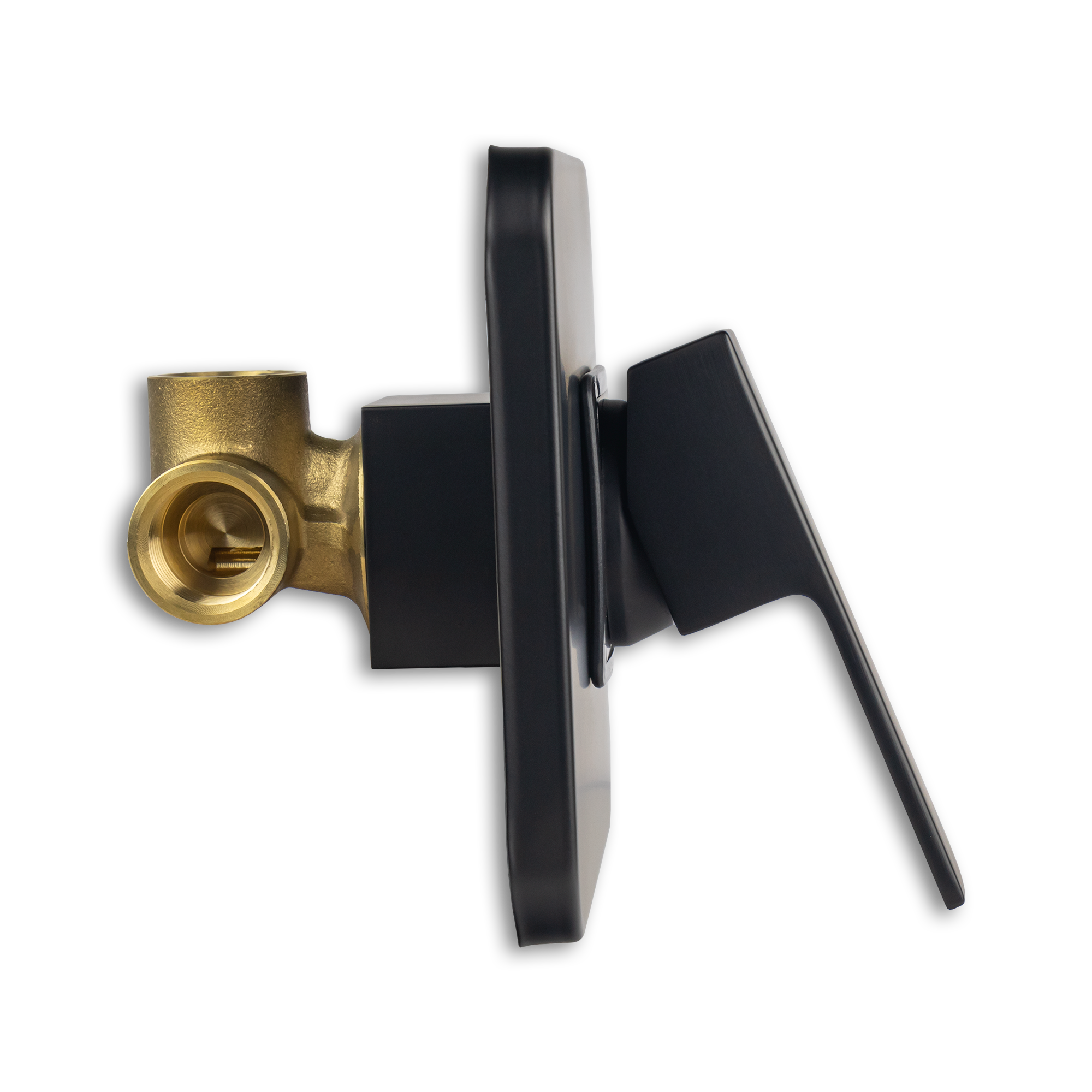 Mezcladora Monomando para Regadera acabado Negro Mate (llave de agua para regadera)