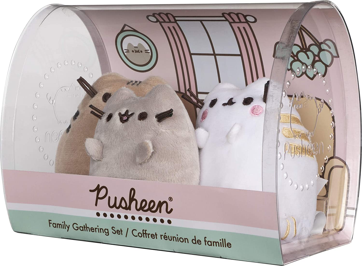 Set De Peluches Familia Pusheen Mama Y Papa Pusheen Cat Gund