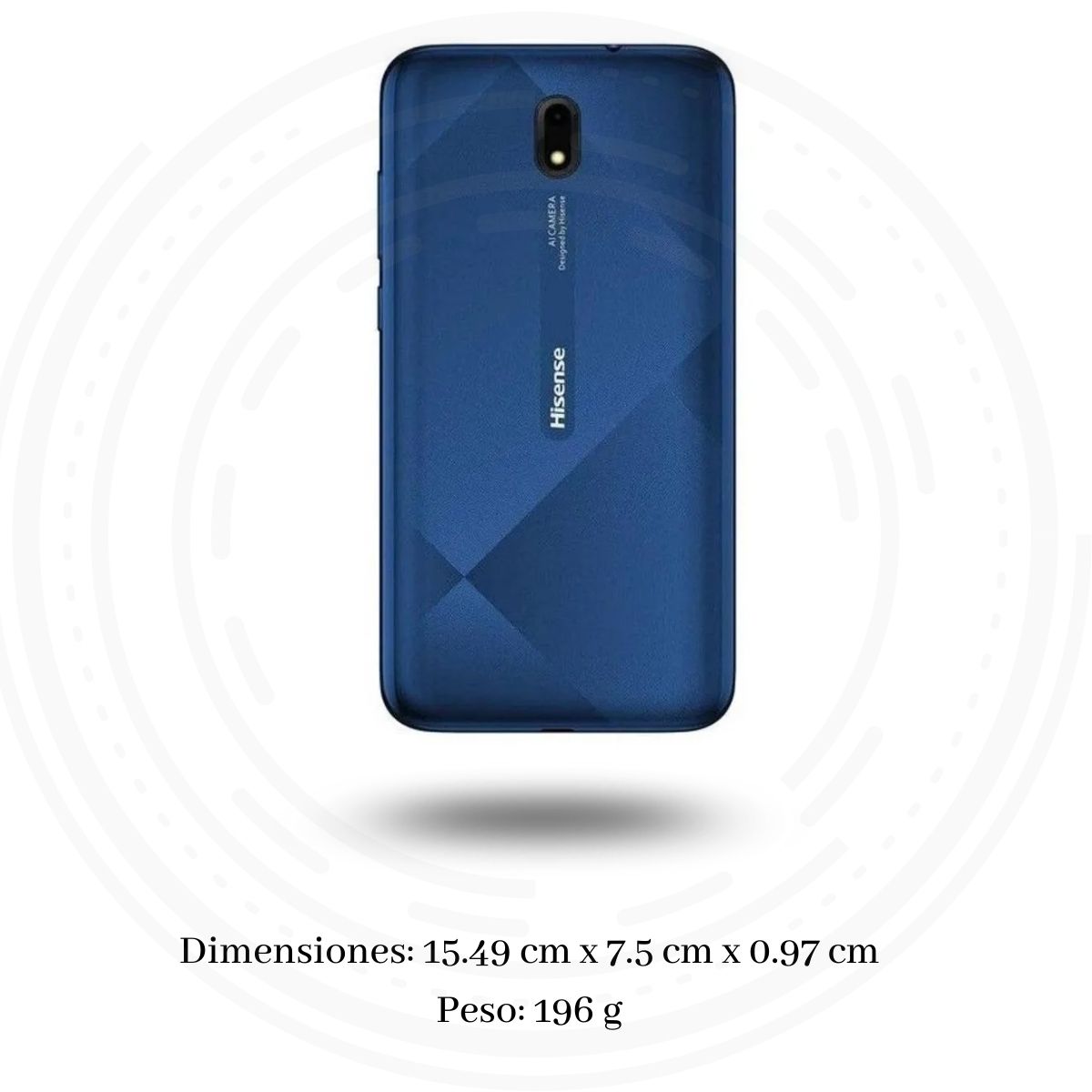 Celular Hisense E20 5.7" Face ID 16GB /2GB Cámara 13MP/5MP Quadcore Android 10 Go Color Azul