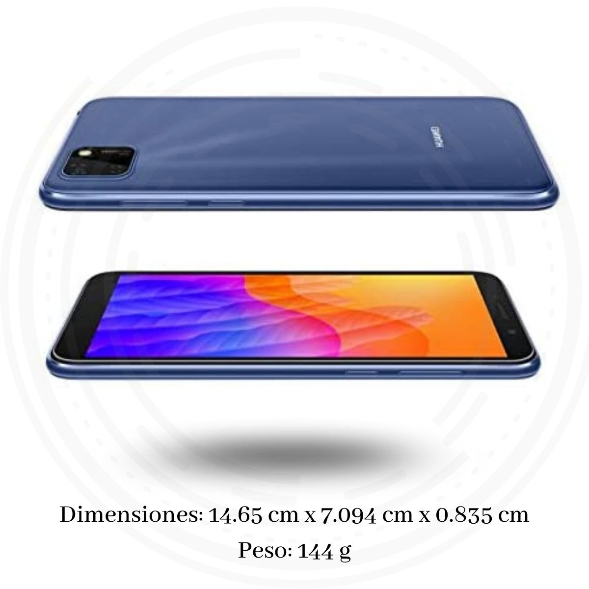 Celular Huawei Y5p 5.45" HD+ 32GB/2GB Cámara 8MP/5MP Mediatek MT6762R EMUI 10.1 Color Azul