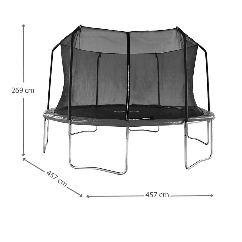 Trampolín Athletic Works 15 Pies con Malla de Seguridad