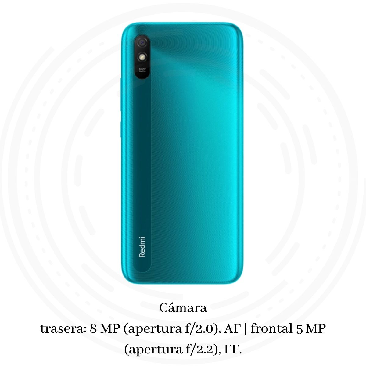 Celular Xiaomi Redmi 9A 6.53" HD+ 32GB/2GB Cámara 13MP/5MP Mediatek Android 10 Color Verde