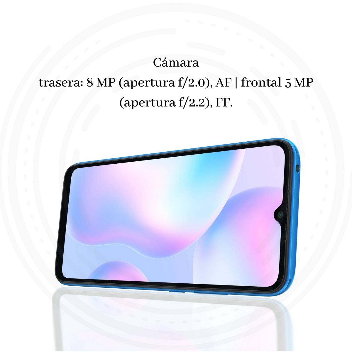 Celular Xiaomi Redmi 9A 6.53" HD+ 32GB/2GB Cámara 13MP/5MP Mediatek Android 10 Color Azul