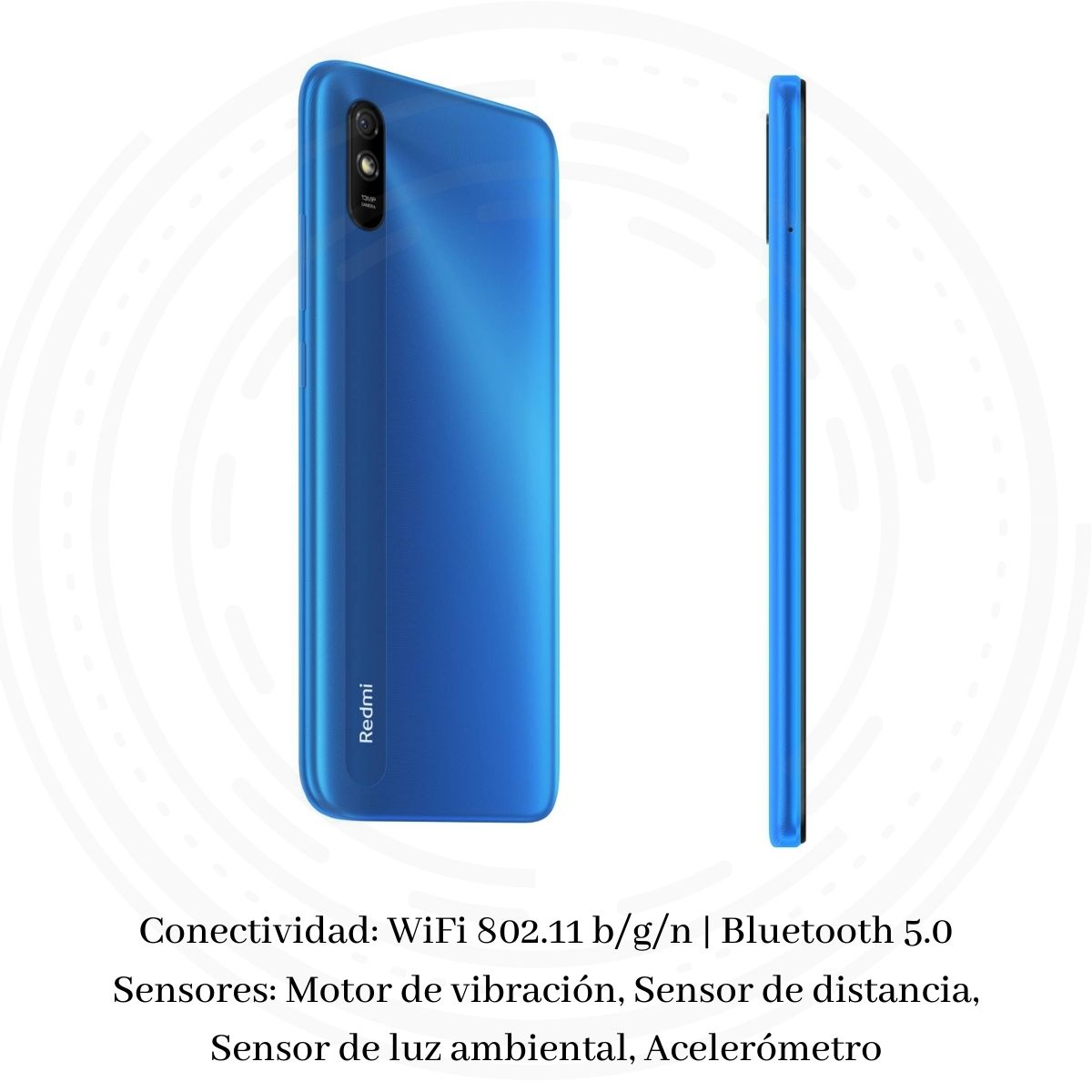 Celular Xiaomi Redmi 9A 6.53" HD+ 32GB/2GB Cámara 13MP/5MP Mediatek Android 10 Color Azul
