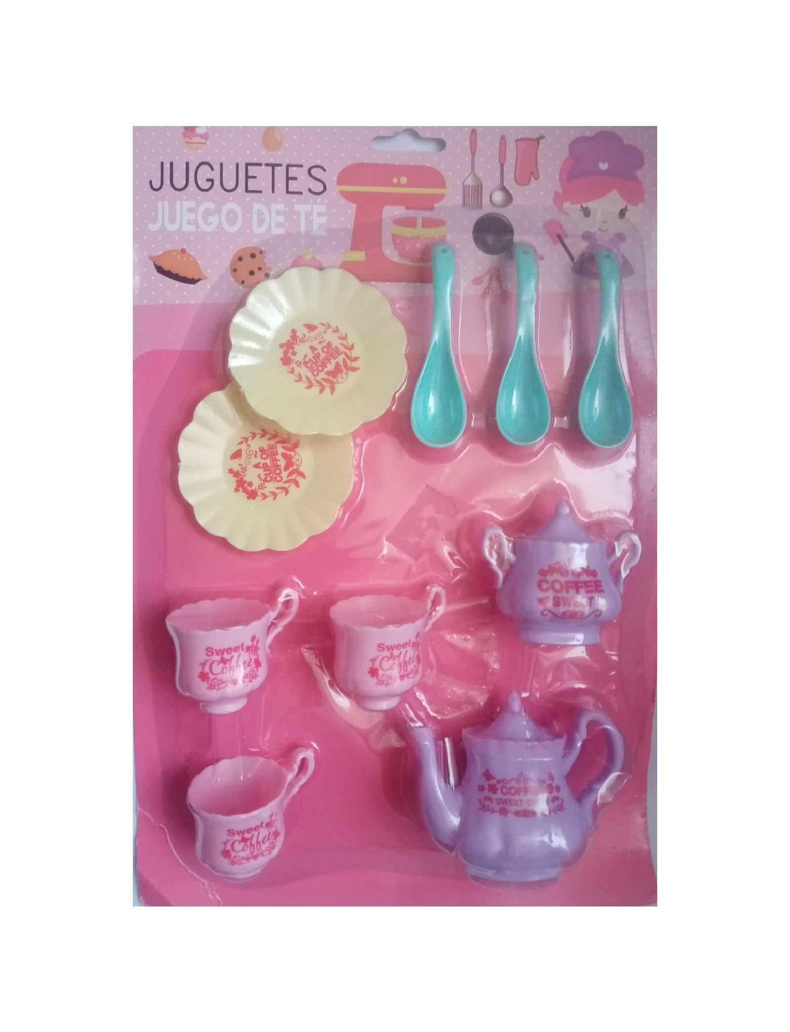 Juego de te juguete de cocina con accesorios para niñas juguetes de muñecas