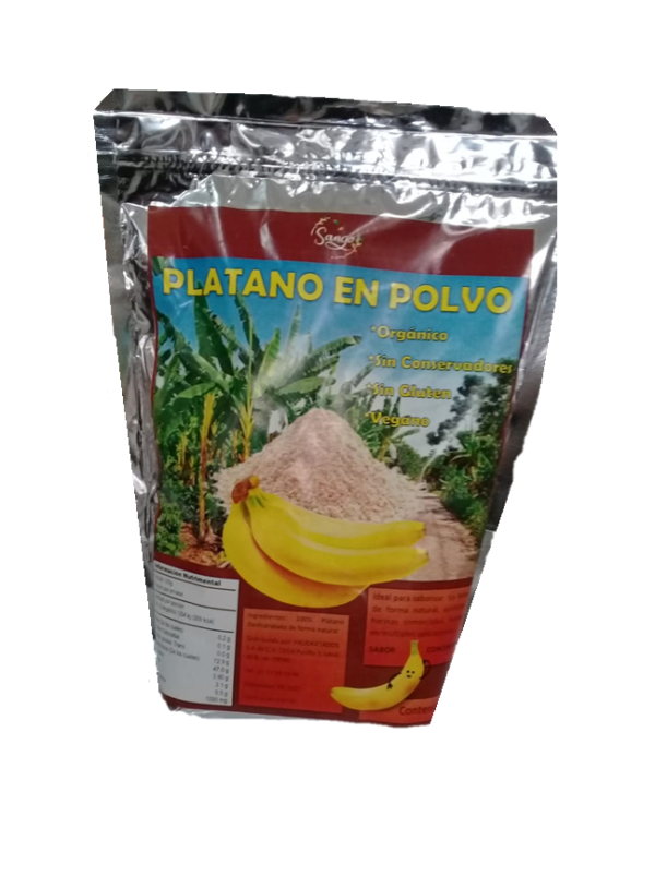 1 Kg De Plátano Deshidratado En Polvo o Harina Plátano