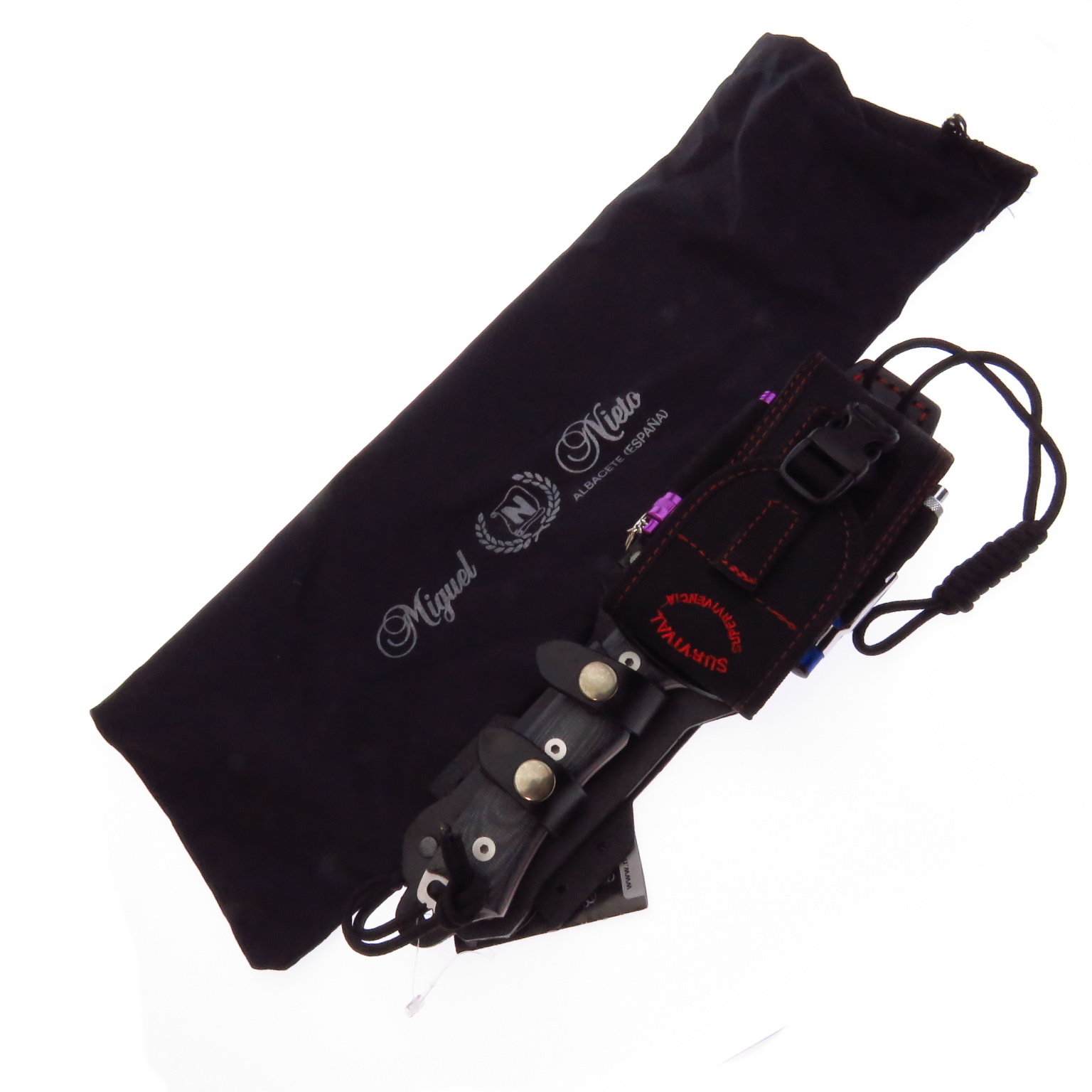 Ni140Mk Nieto Chaman Cuchillo De Supervivencia Con Kit