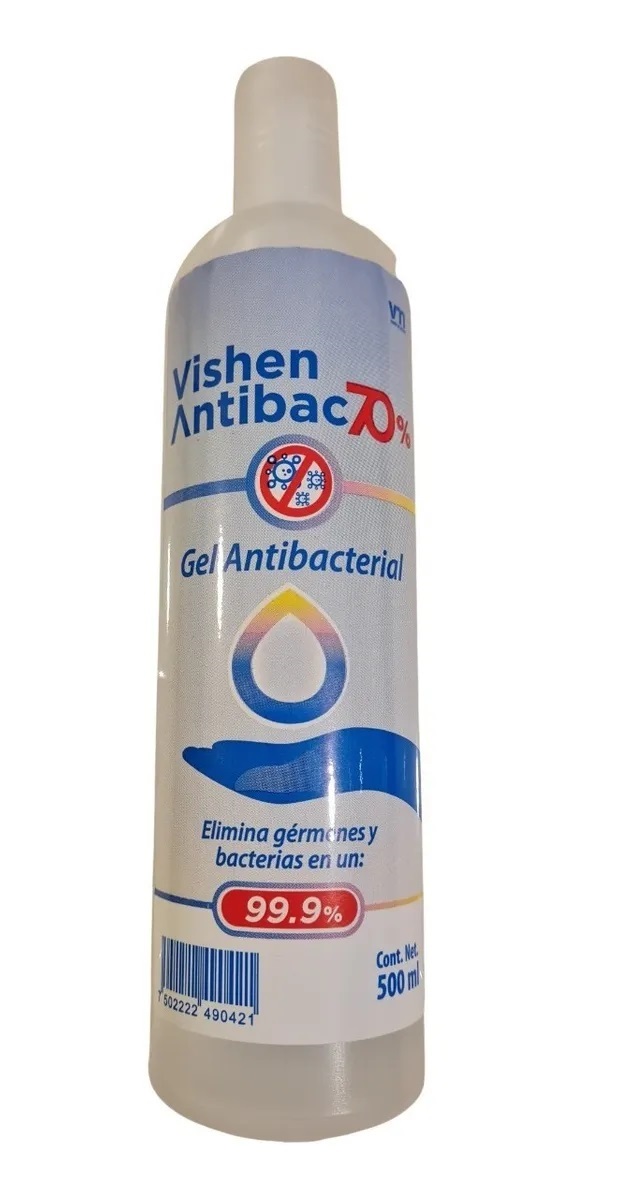 Gel Antibacterial Para Manos Vishen Antibac Clarasol 500 Ml : Bsg