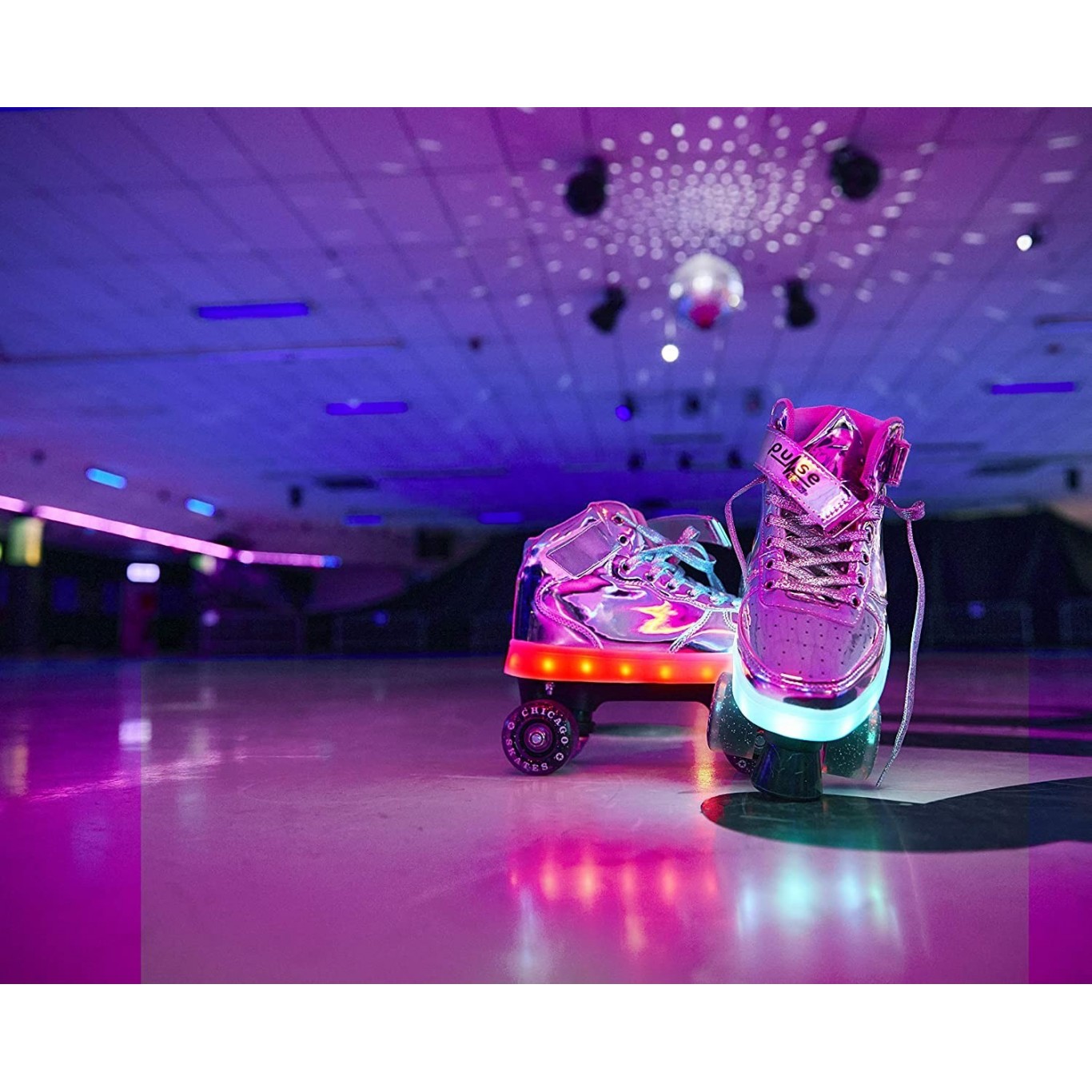 Patines Chicago Pulse Light Up Silver