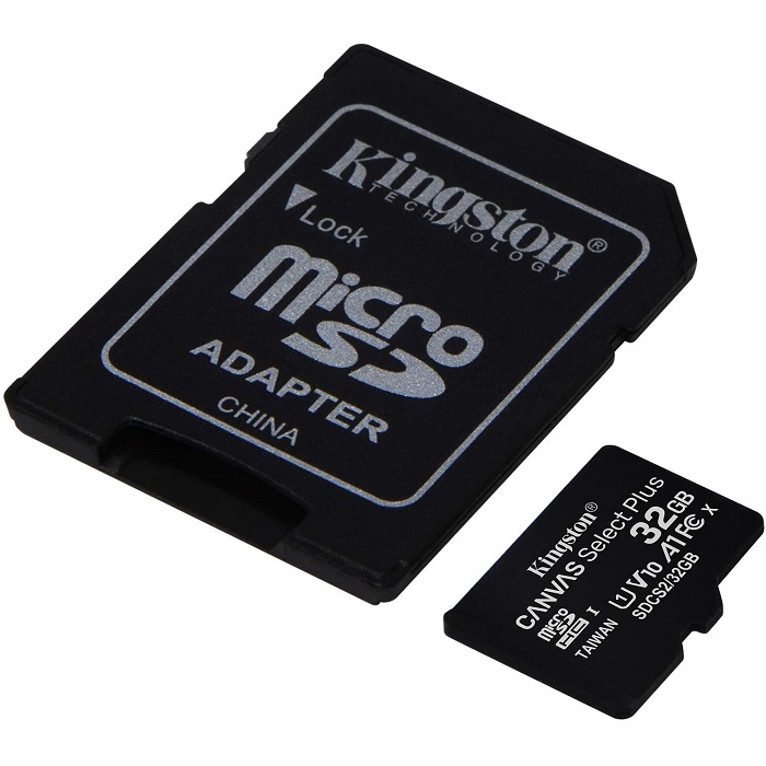 Memoria MicroSD 32GB Kingston SDHC Clase 10 Canvas Select Plus Con Adaptador SDCS2/32GB.