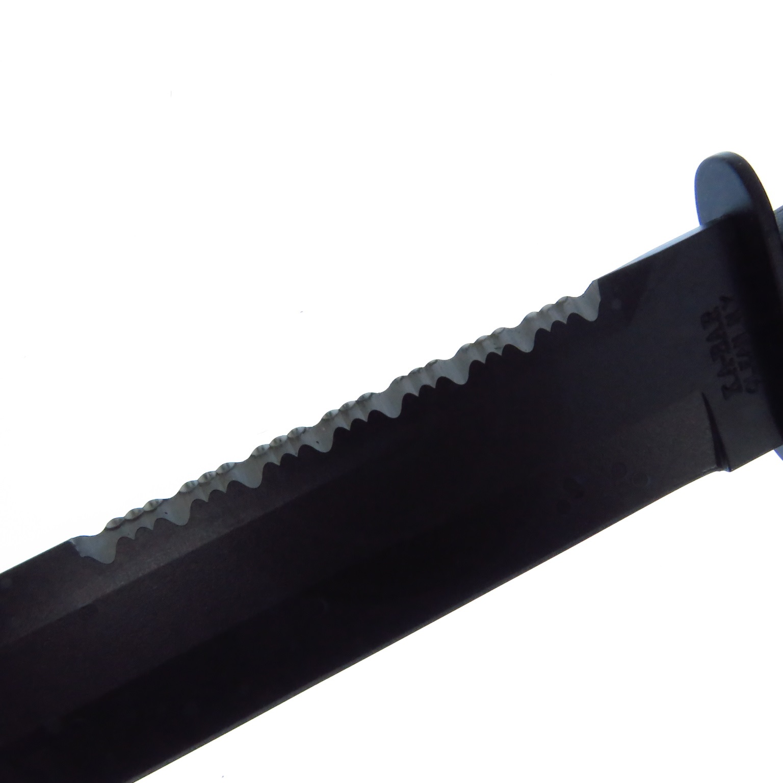 Ka2211 Kabar Cuchillo Big Brother Negro Filo Plano C/Fda