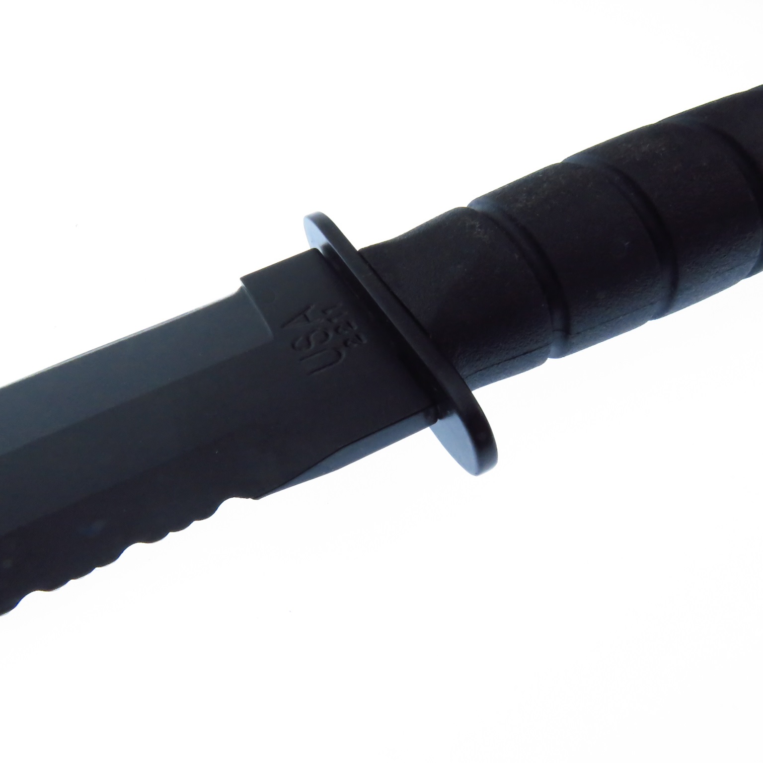 Ka2211 Kabar Cuchillo Big Brother Negro Filo Plano C/Fda