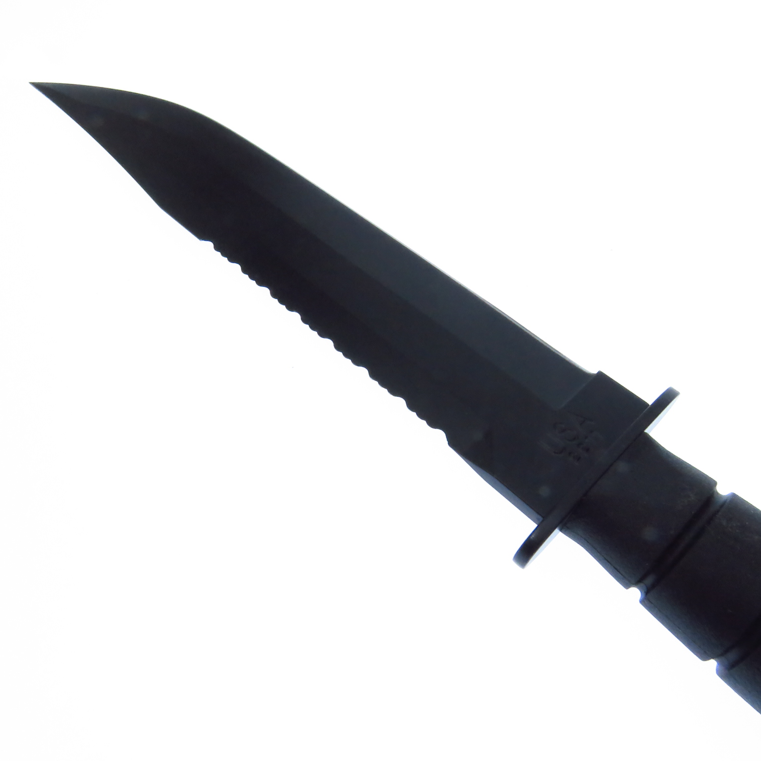 Ka2211 Kabar Cuchillo Big Brother Negro Filo Plano C/Fda