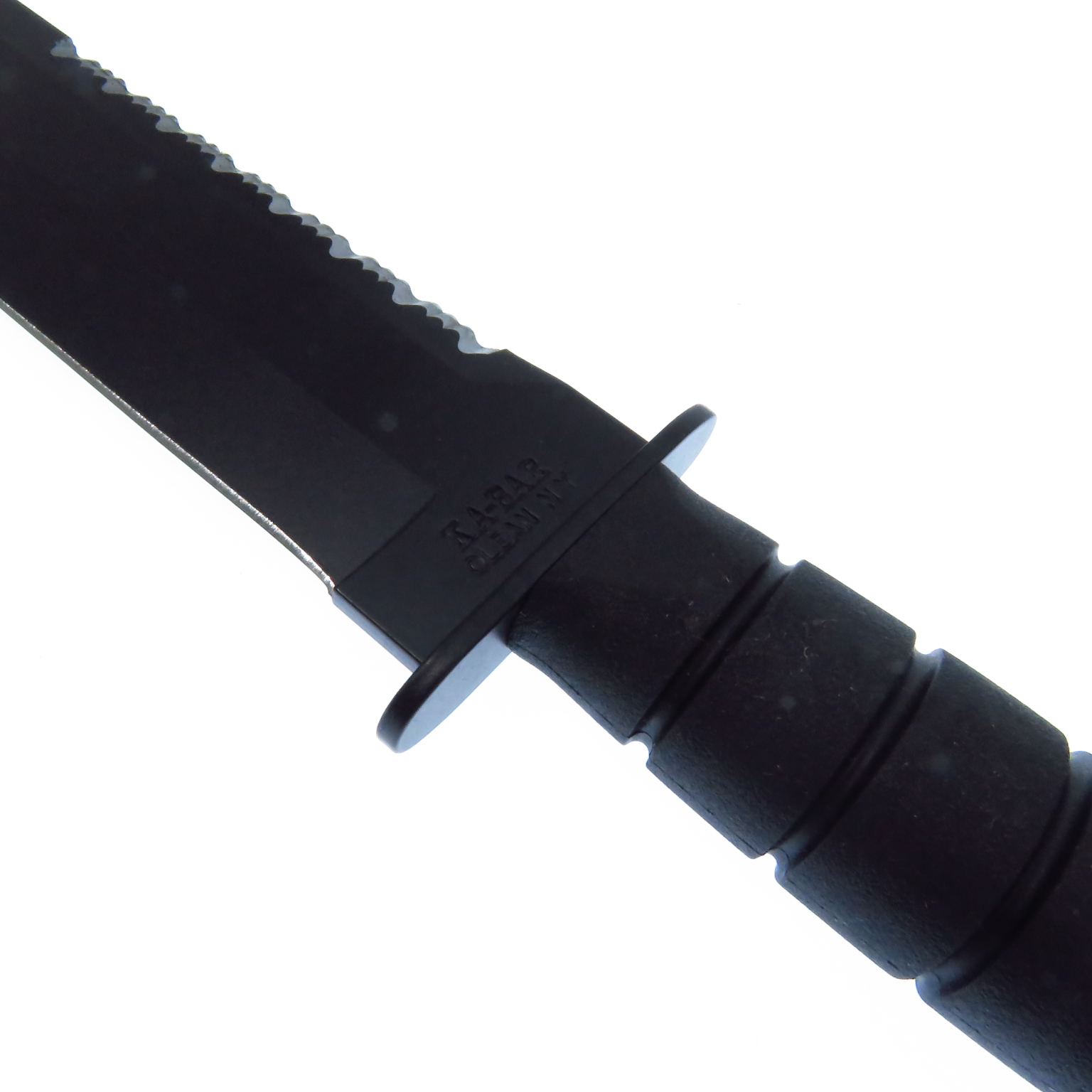 Ka2211 Kabar Cuchillo Big Brother Negro Filo Plano C/Fda