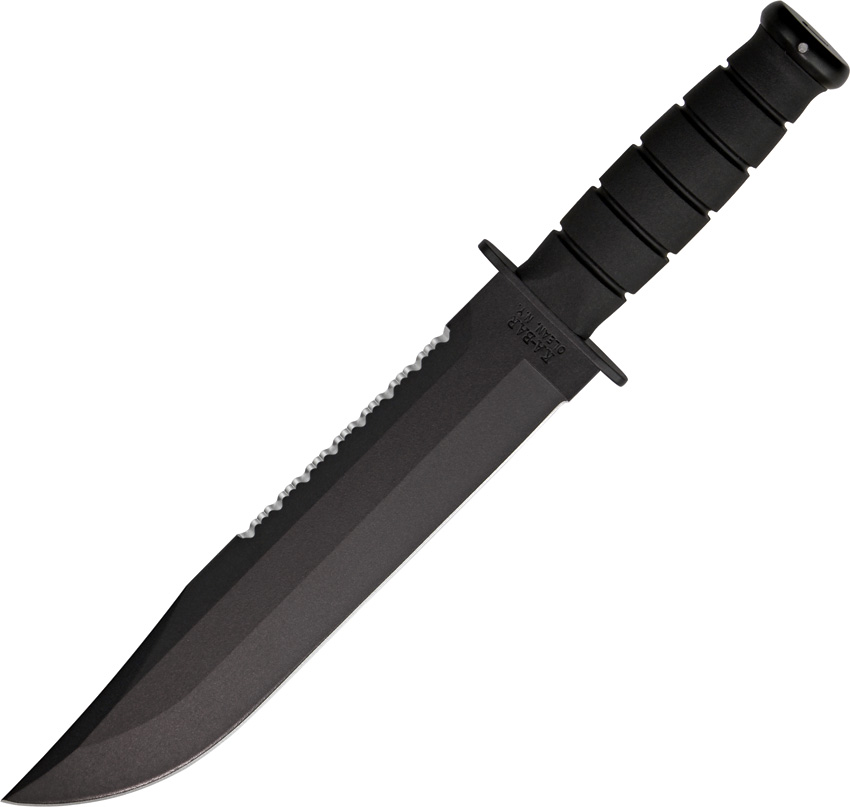 Ka2211 Kabar Cuchillo Big Brother Negro Filo Plano C/Fda