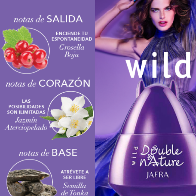 Double Nature Wild Eau de Toilette by Jafra Edición Especial Doble Contenido