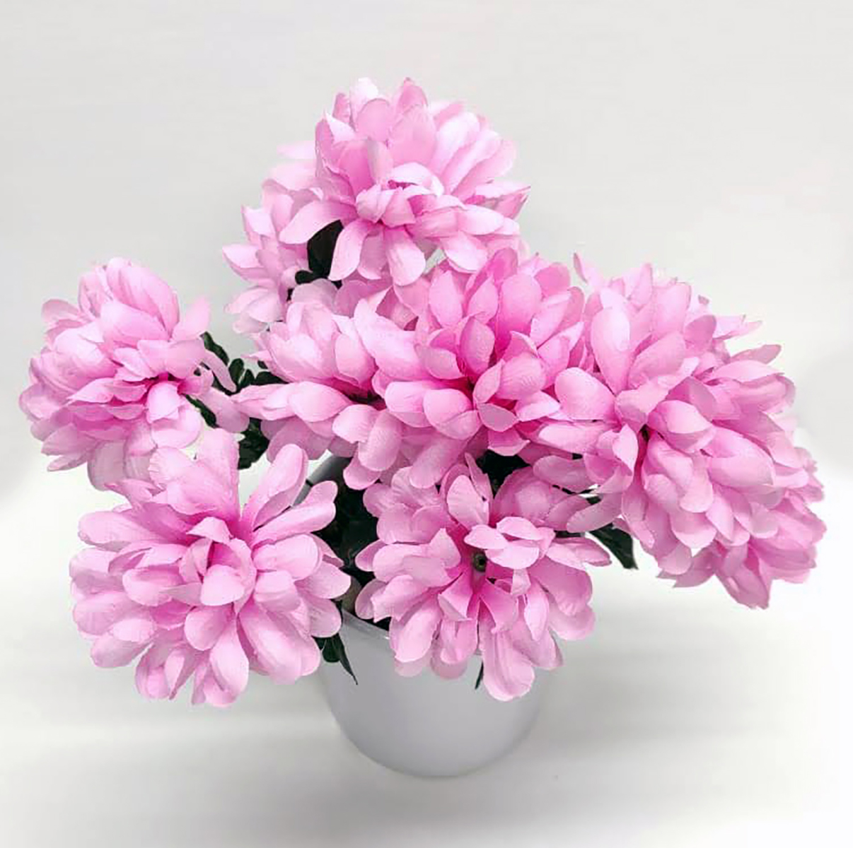 Arreglo Floral con Maceta de Cerámica y Base de Banco #09