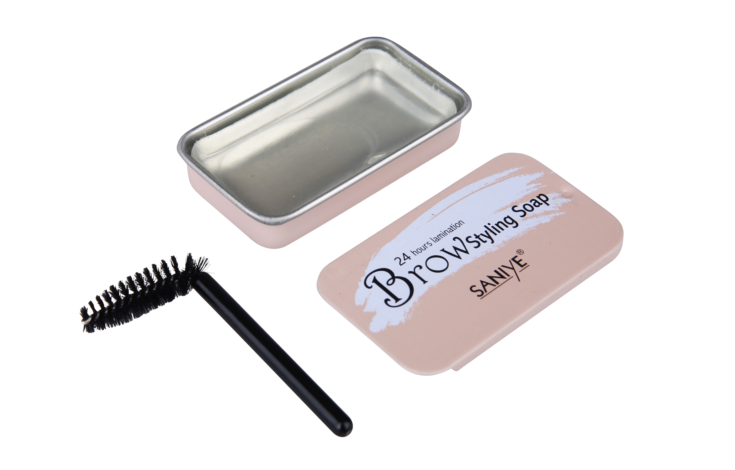 Jabón Para Cejas Con Cepillo M324 Rosa Clásico Saniye 11 G