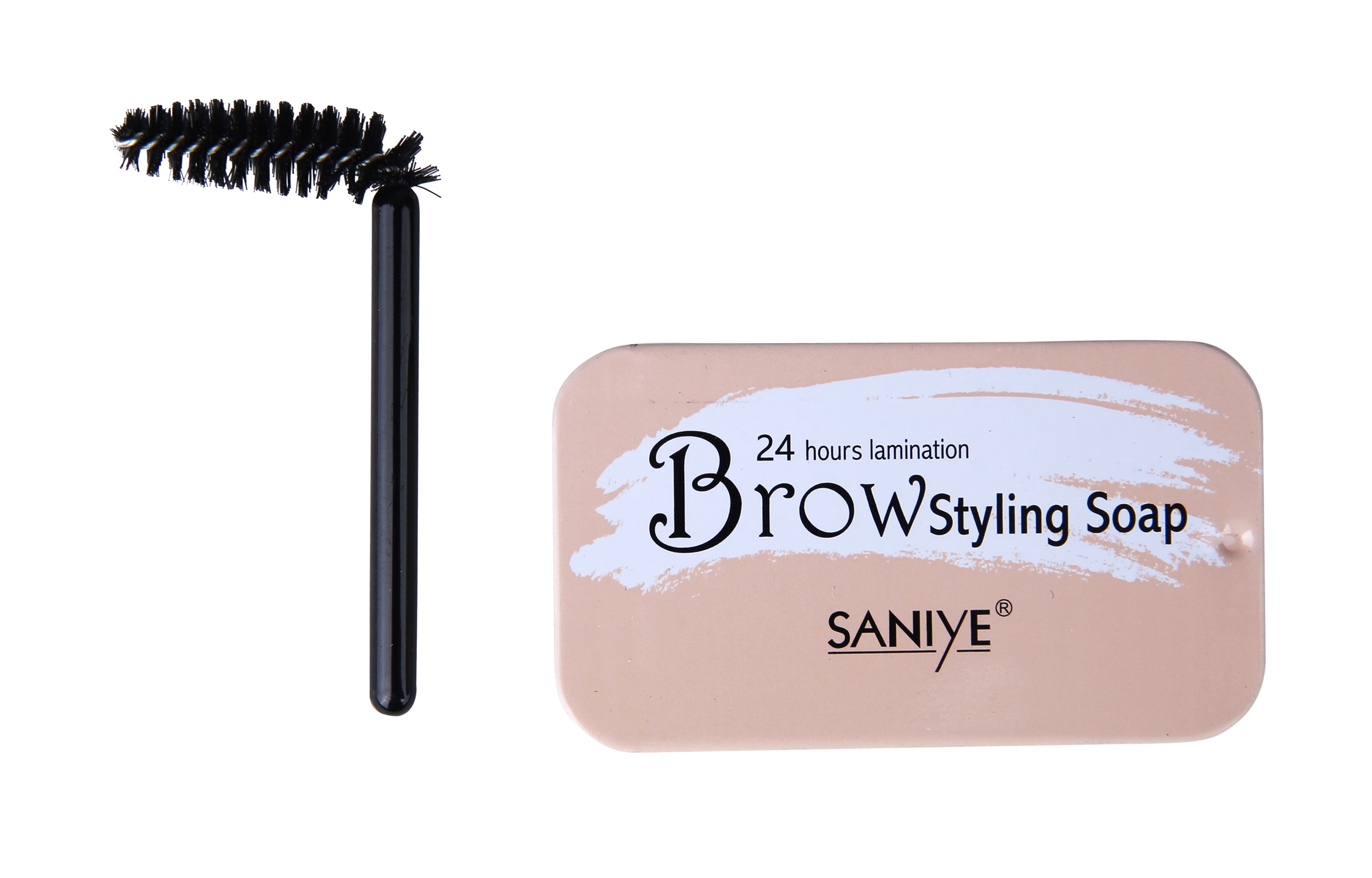 Jabón Para Cejas Con Cepillo M324 Rosa Clásico Saniye 11 G