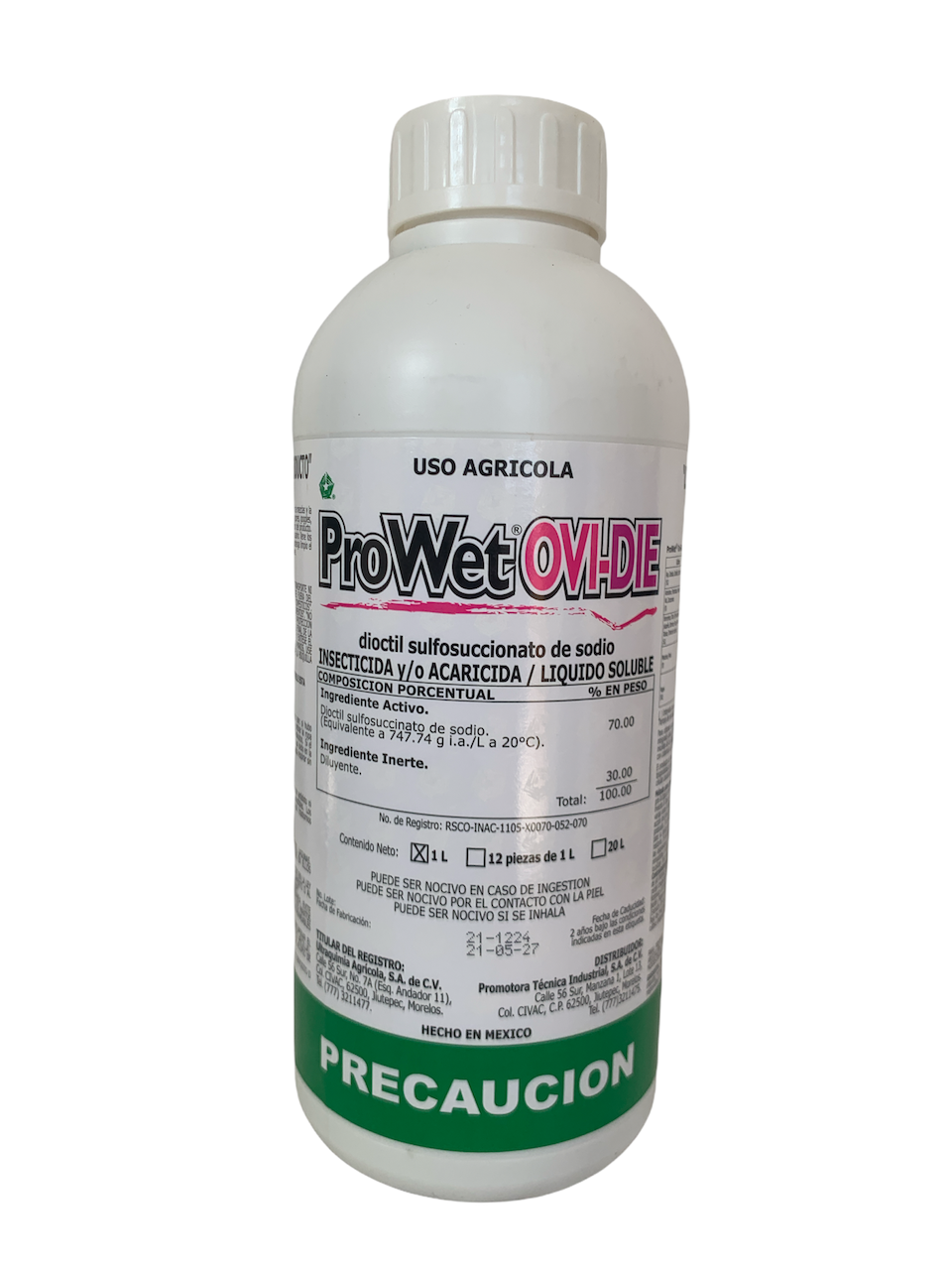 Insecticida Orgánico Concentrado para Plagas del Jardín PROWET OVIDIE 1 L