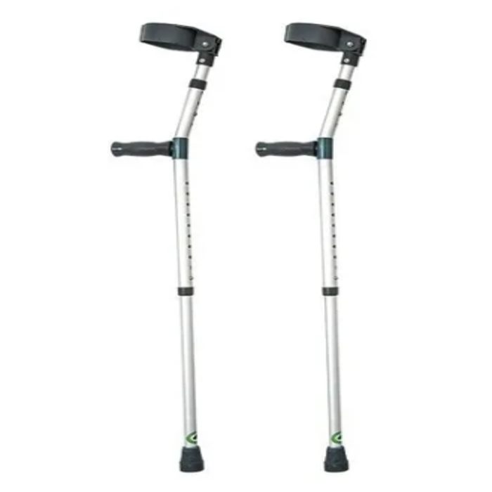 Par de muletas tipo canadiense talla grande aluminio