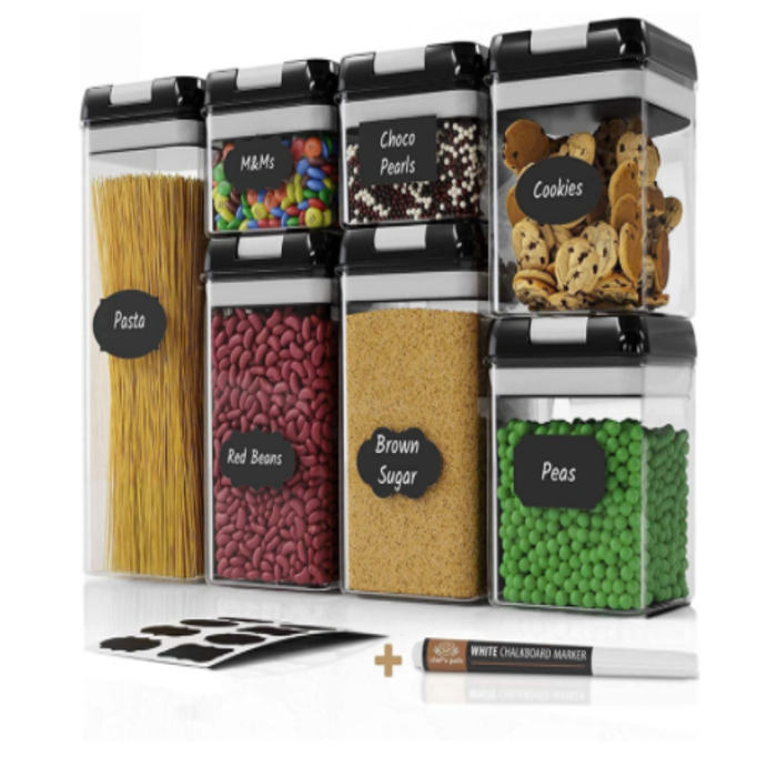 JUEGO DE RECIPIENTES HERMETICOS PARA ALMACENAR ALIMENTOS