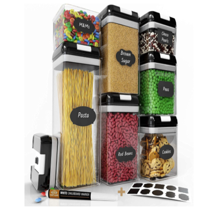 JUEGO DE RECIPIENTES HERMETICOS PARA ALMACENAR ALIMENTOS